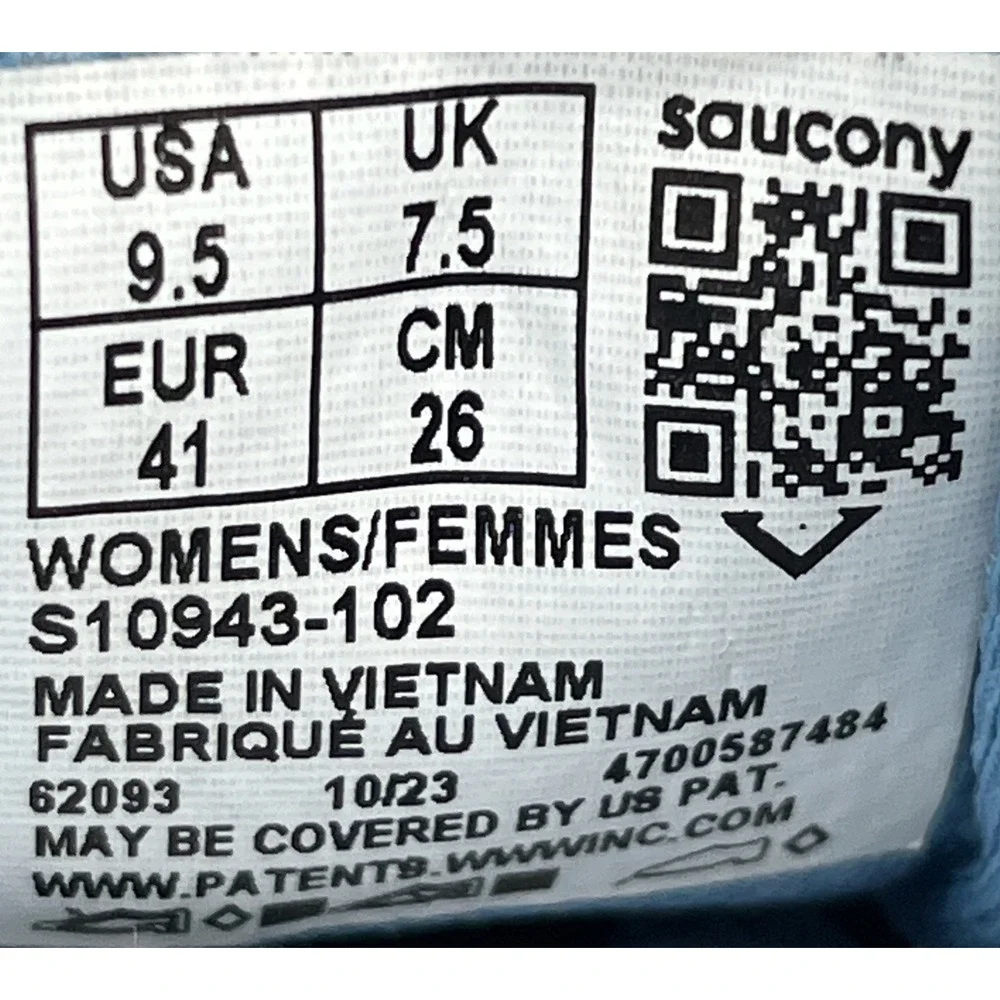 Saucony Cohesion 17 Gray Blue‎ Running Shoes S10943-102 Women Size 9.5